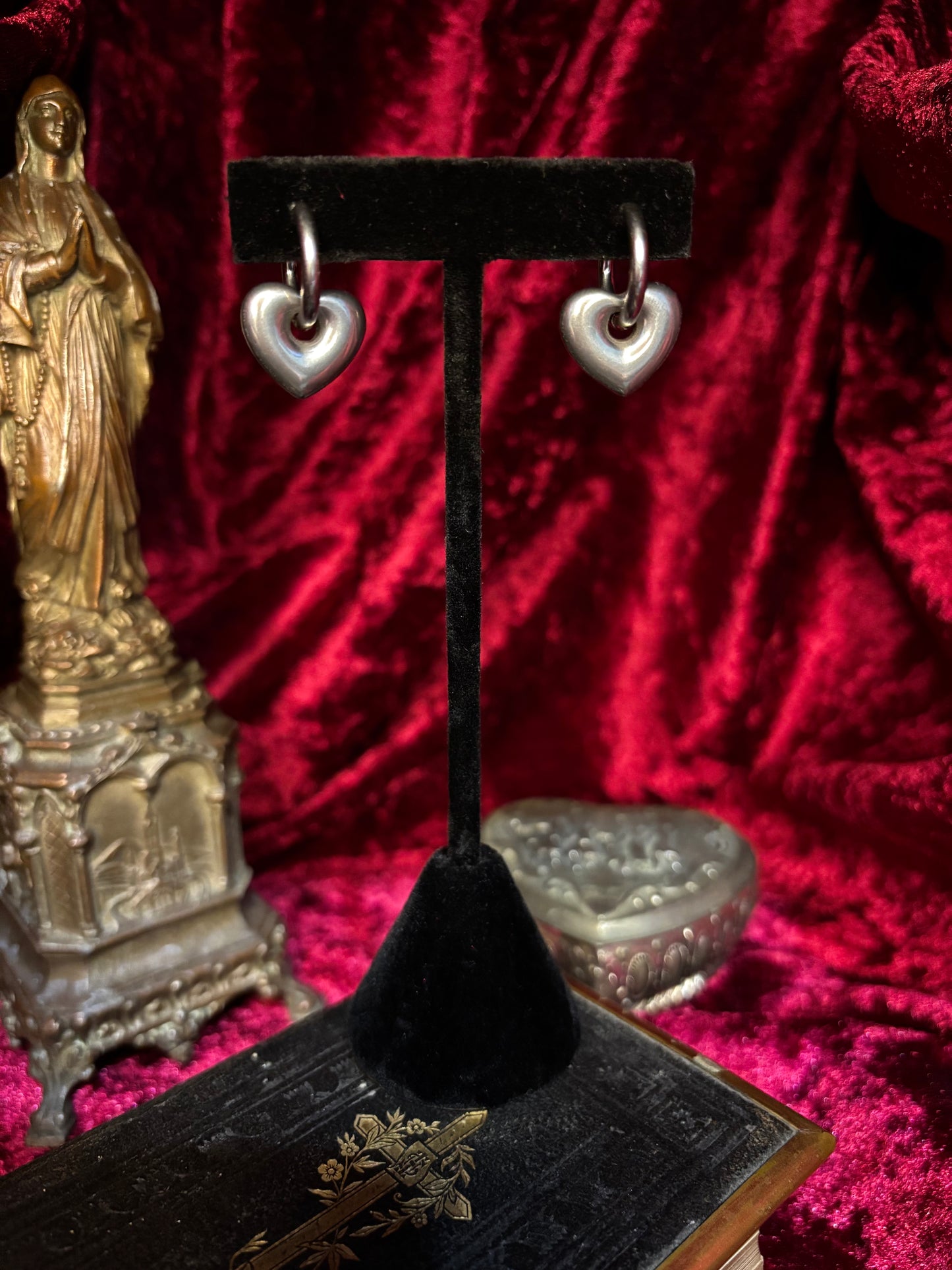 Heavy Heart Earrings